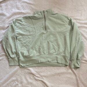 abercrombie kids Mint Half-Zip Cowl Sweatshirt